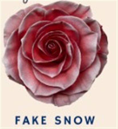Rosa Gr Ec Tinted Fake Snow 50 cm