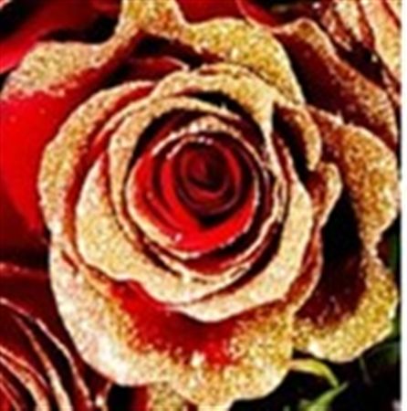 Rosa Gr Ec Tinted Snowflake Glitter 50 cm